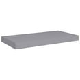 thumbnail image 2 of vidaXL Floating Wall Shelf Grey 50x23x3.8 cm MDF, 2 of 9
