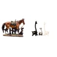 thumbnail image 1 of Figura de caballo,Figura coleccionable de caballo en miniatura,Adorno de caballo de resina,estatua de animal,decoración para el hogar,Estatua de ciervo alce,Estatua de jirafa de, 1 of 8