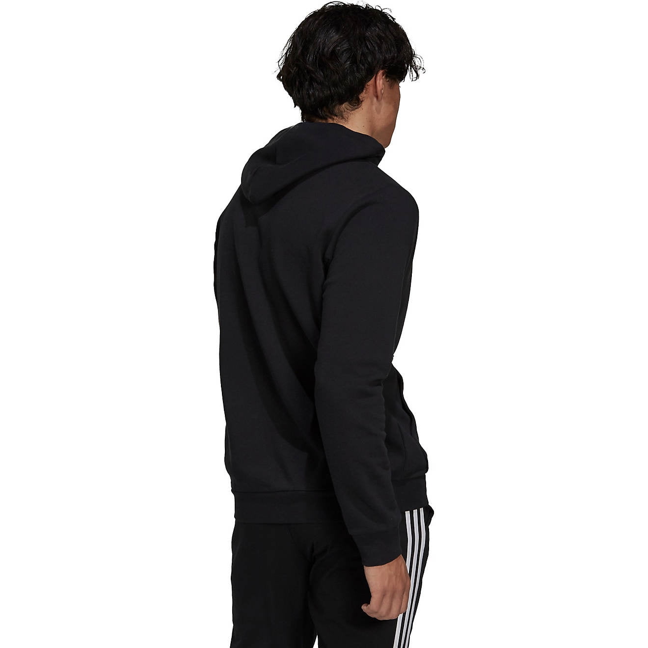 Adidas Men's Essentials Fleece Hoodie, Legend Ink/White, Large