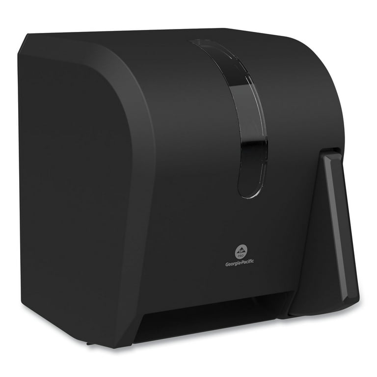 Hygienic Push-Paddle Roll Towel Dispenser, 13 x 10 x 14.4, Black Hygienic Push-Paddle Roll Towel Dispenser, 13 x 10 x 14.4, Black