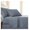 Slate Blue, variant on Pleated, 21-Inch Deep Pocket Twin Size Bed Sheets, 3-Piece, 1 Fitted Sheet, 1 Flat Sheet, 1 Pillow Case Standard Size, Blue Sheets Twin Size, Slate Blue
