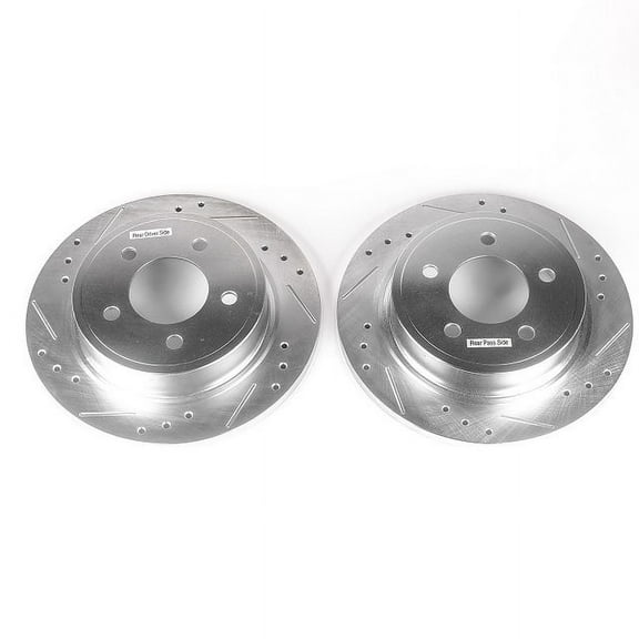 Power Stop AR8759XPR Evolution Drilled & Slotted Rotors -Rear Fits 2005 Chrysler Pacifica