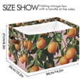thumbnail image 4 of Yayeee 2 Pack Canvas Storage Basket with Handles for Shelves Fabric Bins Closet Organizer, Vibrant Oranges, 4 of 8