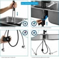 thumbnail image 5 of Zovajonia Matte Black Kitchen Faucet with Pull Down Sprayer , High Arc Single Handle Kitchen Sink Faucet with Deck Plate, Commercial Modern rv Stainless Steel Kitchen Faucets, 5 of 13