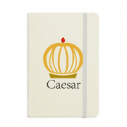 Caesar Roman Emperor Despot Tyranny Notebook Official Fabric Hard Cover Classic Journal Diary