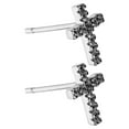 thumbnail image 3 of Ciieeo 1 Pair Cross Stud Earrings Female Earrings Simple Earrings Dainty Small Earrings, 3 of 5