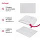thumbnail image 4 of Juego De Sábanas Matrimonial 3000 Hilos Egipcian Premium Blanco, 4 of 6