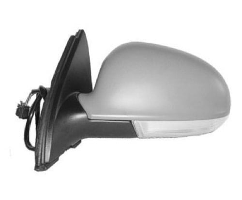 Less4spares Wing Mirror Glass Left Compatible with VW Jetta 2005-2011 STICK-ON Passenger Near Side Convex 