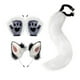 thumbnail image 3 of Disfraz de cosplay Hugo Disfraces de orejas de zorro Lolita Gothic Adulto Blanco, 3 of 6