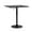 Black, variant on Magshion 31.5" Rectangle Bistro Bar Table, Adjustable Height Pub Table with Metal Base, Silver
