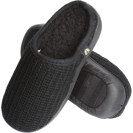 

Pupeez Roxoni Boys Slippers Slipper with Memory Foam Suede Moccasin Black