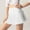 White, variant on Tennis Skirts for Women Crossover High Waisted Lightweight Pleated Ruffle Mini Workout Skorts with Pockets