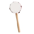 thumbnail image 1 of Tambor sonajero,Tambor De Campana De Mano BebÃ© Musical Educativo,Instrumento de percusiÃ³n tradicional chino,China Juguetes tranditonales Beige, 1 of 8