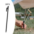thumbnail image 4 of 5 uds., estacas portátiles para , , clavijas para campaña para Picnic, senderismo al aire libre 30 centimetros Sunnimix Estacas de tienda, 4 of 8