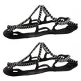 thumbnail image 1 of 1 Pair Anti Slip Snow Traction Cleats Spring Design Stainless Steel High Strength Shoes Ice Crampons for Climbing, 1 of 10
