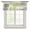 Green, variant on Black Grey Ombre Sheer Curtains Valances for Windows Vintage Abstract Smear Aesthetics Chiffon Kitchen Valances for Cafe, Rod Pocket Voile Window Treatments Curtains for Living Room Bedroom, 42"x12"
