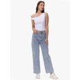 thumbnail image 3 of Womens Off The Shoulder Tops Sleeveless Shirts Going Out Crop Tank Tops Slim Fitted Summer Outfits, 3 of 6