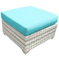 thumbnail image 1 of Ottoman de Patio en Osier Fairmont Turquoise, 1 of 1