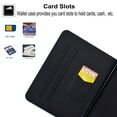 thumbnail image 6 of Allytech Wallet Case for iPad Mini 6th Gen 2021(8.3 inch), Drop Proof PU Leather TPU Back Smart Auto Sleep Wake Flip Stand Wallet Case with Card Slots for A2567/ A2568/ A2569, Blue Butterfly, 6 of 6