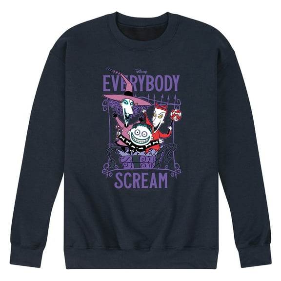 The Nightmare Before Christmas - Everybody Scream - Men's Crew Neck Fleece Pullover