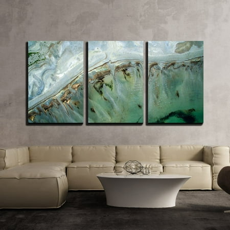Tropical Wall Decor - wall26 - 3 Piece Canvas Wall Art - Turquoise Landscape of Tropical Sea - Modern Home Decor Stretched and Framed Ready to Hang - 24