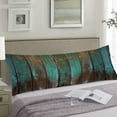 thumbnail image 2 of Vintage Body Pillow Cover 20x54 Pillow Case Teal Green Wood Country Rustic Distressed Retro Barn Wood Cushion Long Pillowcase with Zipper Decorative Soft Large Bedding Pillow Cases for Bedroom,Couch, 2 of 6