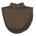 thumbnail image 2 of Mujeres Hijab Colr Mock Blusa Colr Versátil Camisa De Vestir Suéter Colr Decorativo - café, Única Sunnimix cuello de dickey cuello alto, 2 of 8