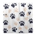 thumbnail image 2 of Yayeee Shower Curtain with Hooks 72"x72" Waterproof Fabric Bathroom Hanging Decor, Black Cat Paw, 2 of 5
