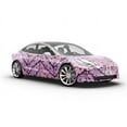 thumbnail image 6 of Rwraps Pink Mosaic Thulian Rhomboids Gloss Vinyl Film Wrap 59in x 20ft Vinyl Vehicle Car Film Sheet, 6 of 9