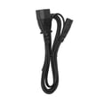 thumbnail image 1 of Cable IEC320 C14 a C7 macho a hembra, adaptador de corriente para Monitor LCD, impresora, cámara digital, 6,6 pies, 1 of 8