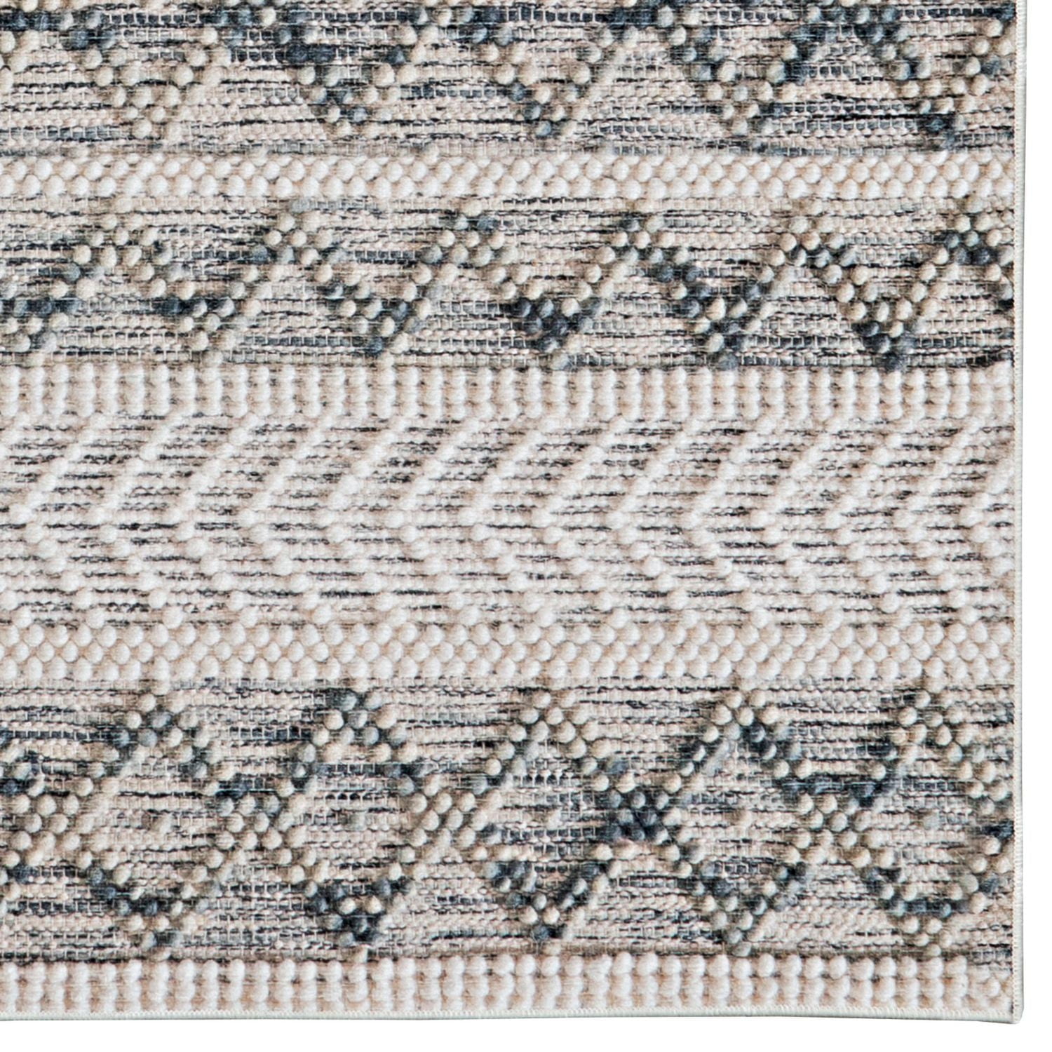 Mirage Macomb Cream & Blue 5' x 7' Area Rug