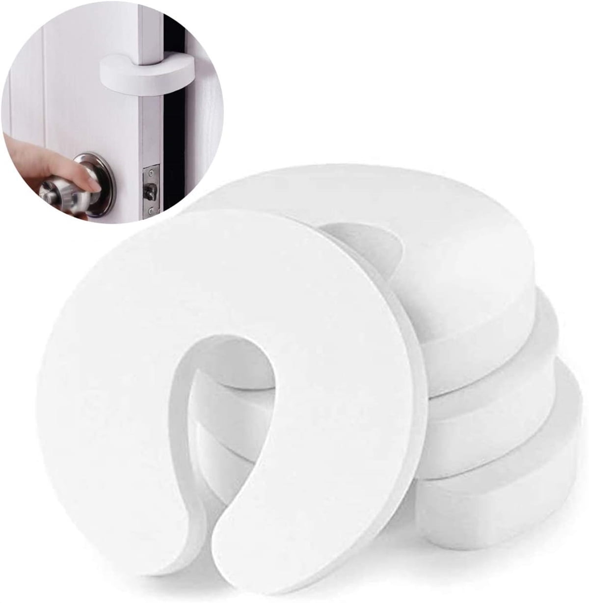 Door Pinch Guards (4 Pack) Baby Proof Doors Extra Soft Foam, Sleek