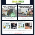 thumbnail image 4 of Leak Saver Direct Inject UV - Refrigerant Leak Sealer with Added UV Dye to Detect Large Leaks - for AC, Refrigeration, and Automotive Systems Up to 5 Tons - Compatible with All Refrigerants - 3 Packs, 4 of 5