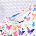 thumbnail image 3 of Bellafa Little Girls Ruffle Long Sleeve Tulle Dresses Toddler Kids Bowknot Butterfly Xmas Wedding Birthday Party Sparkle Tutu Dress 1-6 Years, 3 of 9