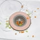 thumbnail image 4 of Coladores de fregadero rosa, colador de fregadero de cocina, filtro de alcantarillado antiobstrucción de malla de silicona, coladores de drenaje de silicona, adecuados para, 4 of 5