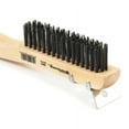 thumbnail image 3 of Forney Industries Scratch Brush with Scraper, Carbon, 4 x 16 Rows, 3 of 5