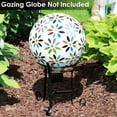 thumbnail image 7 of Sunnydaze Traditional 9.25" Black Steel Outdoor Gazing Globe Stand, 7 of 7