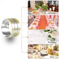 thumbnail image 3 of Oleegame 2PC Stainless Steel Cutlery Set 6PC Rings Buckle Dinners Napkin Weddings For Party Metal Festivals Kitchen，Dining & Bar, 3 of 9