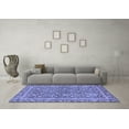 thumbnail image 3 of Ahgly Company Machine Washable Indoor Rectangle Abstract Blue Modern Area Rugs, 5' x 7', 3 of 4
