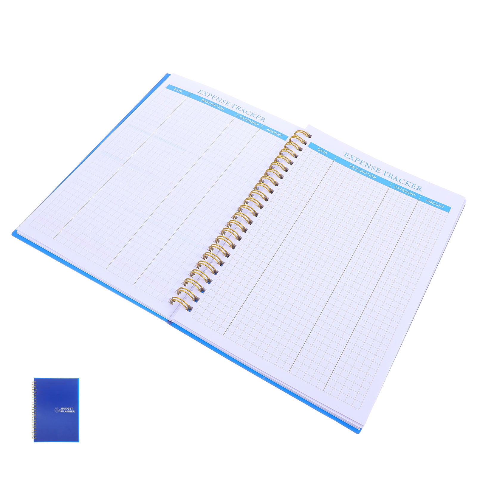 TABLZONE Dark Household Budget Book with Cover for Expense Tracking and Cash Management