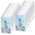 thumbnail image 1 of 36 Pcs Acrylic Fridge Magnetic Frame , Mini Double Sided Refrigerator Magnet Picture Frame Clear Frameless Display Frame, 1 of 6