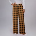 thumbnail image 2 of Edvintorg Plaid Pajama Bottoms Women Comfy Casual Elastic Waist Pajama Pants with Drawstring, 2 of 5