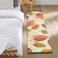thumbnail image 3 of Yayeee Hallway Runner Rug 2'x6' Non Slip Machine Washable with Rubber Backing, Beige Leaves, 3 of 8