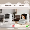 thumbnail image 6 of Adjustable 3-Step Cat Ramp for Litter Box, Litter Catcher Tray for Auto Litter Robots, 14"x9"x7", 6 of 9