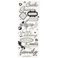 thumbnail image 2 of K&Company Wedding Adhesive Chipboard, 2 of 3