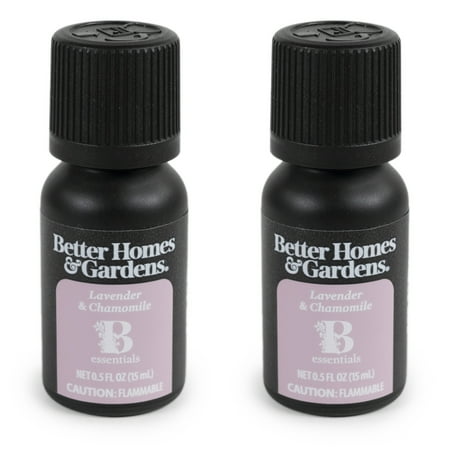 Better Homes & Gardens 100% Pure Essential Oil: Lavender & Chamomile, 15mL, 2-Pack