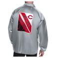 thumbnail image 2 of Men's Starter  Gray Cincinnati Reds Shield Logo Raglan Coaches Full-Snap Jacket, 2 of 2