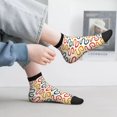 thumbnail image 5 of Goofa Snake Pattern Non Slip Socks with Grips for Elderly, Crew Socks Yoga Hospital Socks Cushioned Sole Gripper Socks for Men Women, 5 of 5