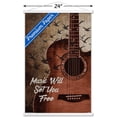 thumbnail image 3 of Music Will Set You Free Wall Poster with Wooden Magnetic Frame, 22.375" x 34", 3 of 3