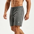 thumbnail image 5 of cllios Men's Athletic Shorts 5 Inch Inseam Breathable Quick Dry Fitness Shorts Solid Color Lightweight Cooling Running Short with Zipper Pockets Gray XL, 5 of 6